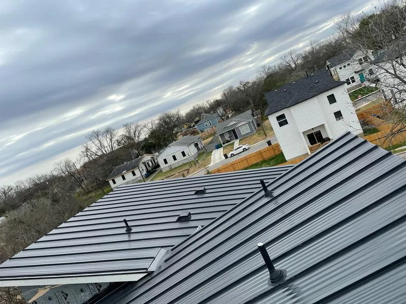 Standing seam metal roof panels with vents for Skylight Repair in North Bay Village